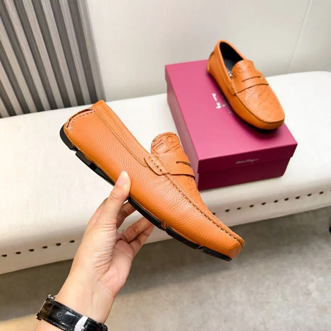 Men's men's shoes 💰620 Ferragamo new high-end quality 🔥 imported lychee pattern ➕ cowhide lining size 38-45
